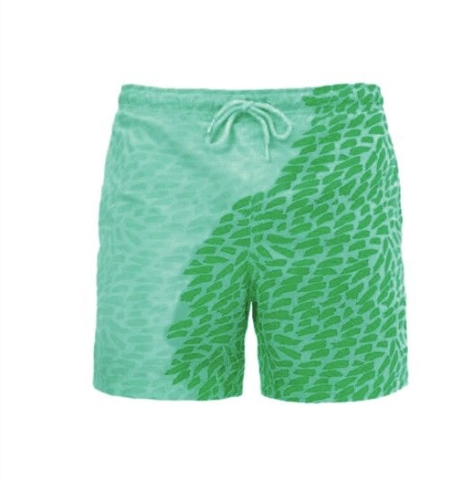 Magical Color change short Beach for Men Swimsuit Quick Dry