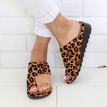Women Slippers, Flat Sole Casual Soft Big Toe Foot Sandal