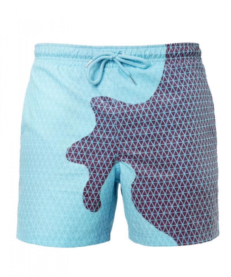 Magical Color change short Beach for Men Swimsuit Quick Dry