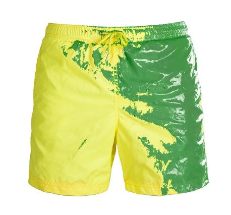 Magical Color change short Beach for Men Swimsuit Quick Dry
