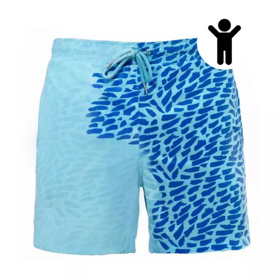 Magical Color change short Beach for Men Swimsuit Quick Dry